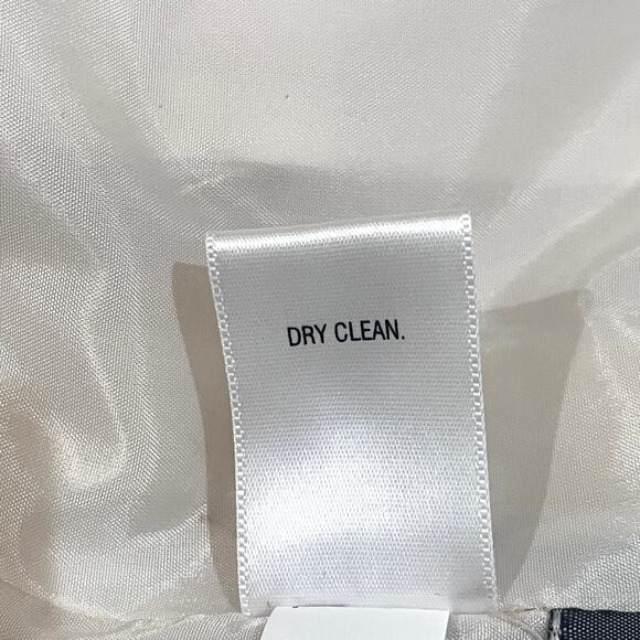 Dana Buchman Blazer Jacket Womens Size 8 Cream Metallic Gold Brocade - Picture 9 of 9